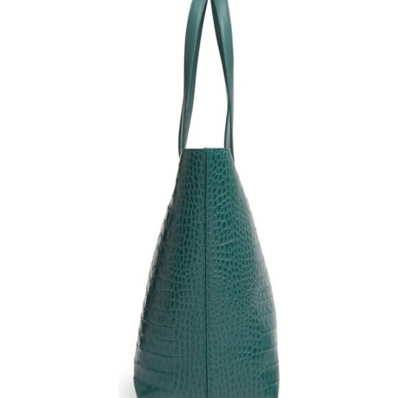 Nordstrom Celia Croc Embossed Leather Tote - Picture 3 of 6